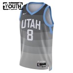 Maillot NBA Utah Jazz Isaiah Collier Nike 2025-26 City Edition Gris Swingman - Enfant